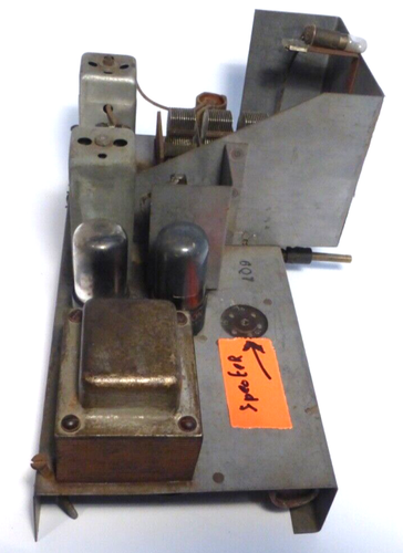vintage SETCHELL CARLSON 588 DA TAVOLO: CASSA non testata con TUTTI E 5 I TUBI - Foto 4 di 7