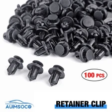 100pcs 10mm for Honda Clips Plastic Push Type Rivet Retainer Fastener Bumper Pin