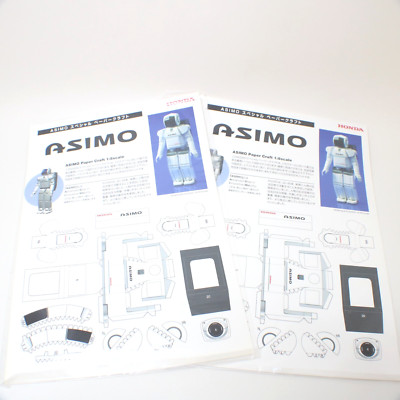 Honda ASIMO Papercraft Model Set of 2 Japan Exclusive Rare Collectible