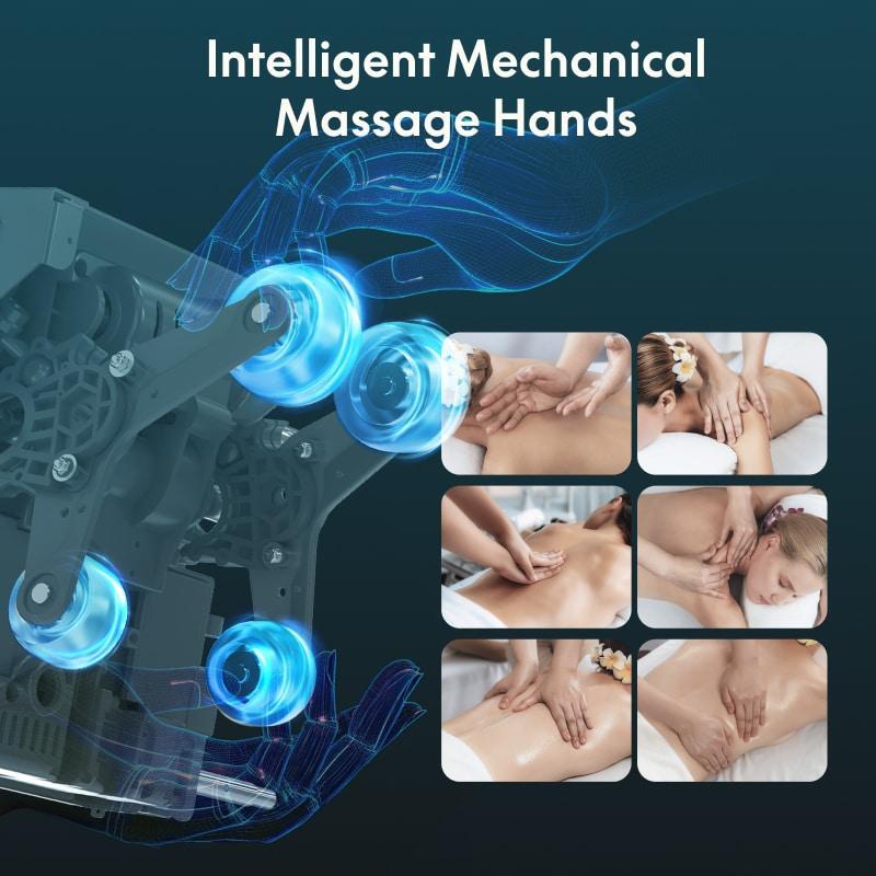 Full Body Massage Chair, Zero Gravity SL-Track Shiatsu, Foot Rollers, Black