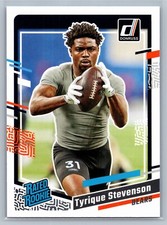 2023 Panini Donruss Tyrique Stevenson #316 Rated Rookie (RC) Football Card. rookie card picture