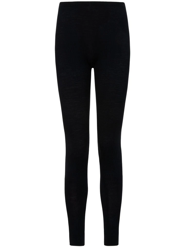 Pompadour Merino Wolle Leggings in Gr. 38-46 Schwarz