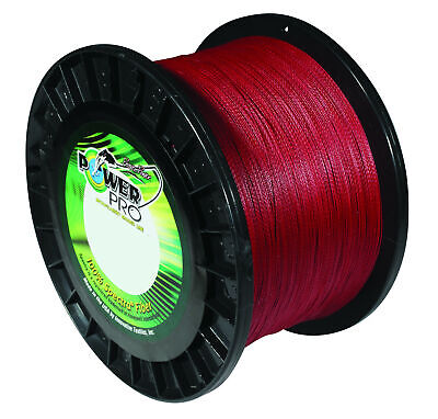 Power Pro Spectra Vermilion Red Braided Line Premium Strong Red Braided Line