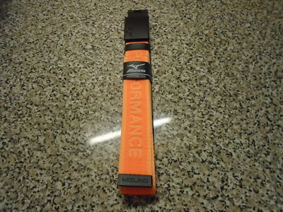 NEU MIZUNO GURTBAND GÜRTEL ~ ONE SIZE FITS ALL (30 ZOLL ~ 44 ZOLL) ~ FARBE ~ ORANGE