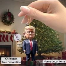 President Trump Christmas Decorations, Christmas Tree Decorations MAGA Gifts