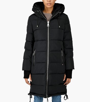 SICILY CLOTHING JACKIE O LONG HOODED PUFFER Women's Parka JACKET