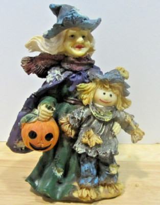 K's Collection Witty Witches - Witch With Pumpkin and Doll - No Box