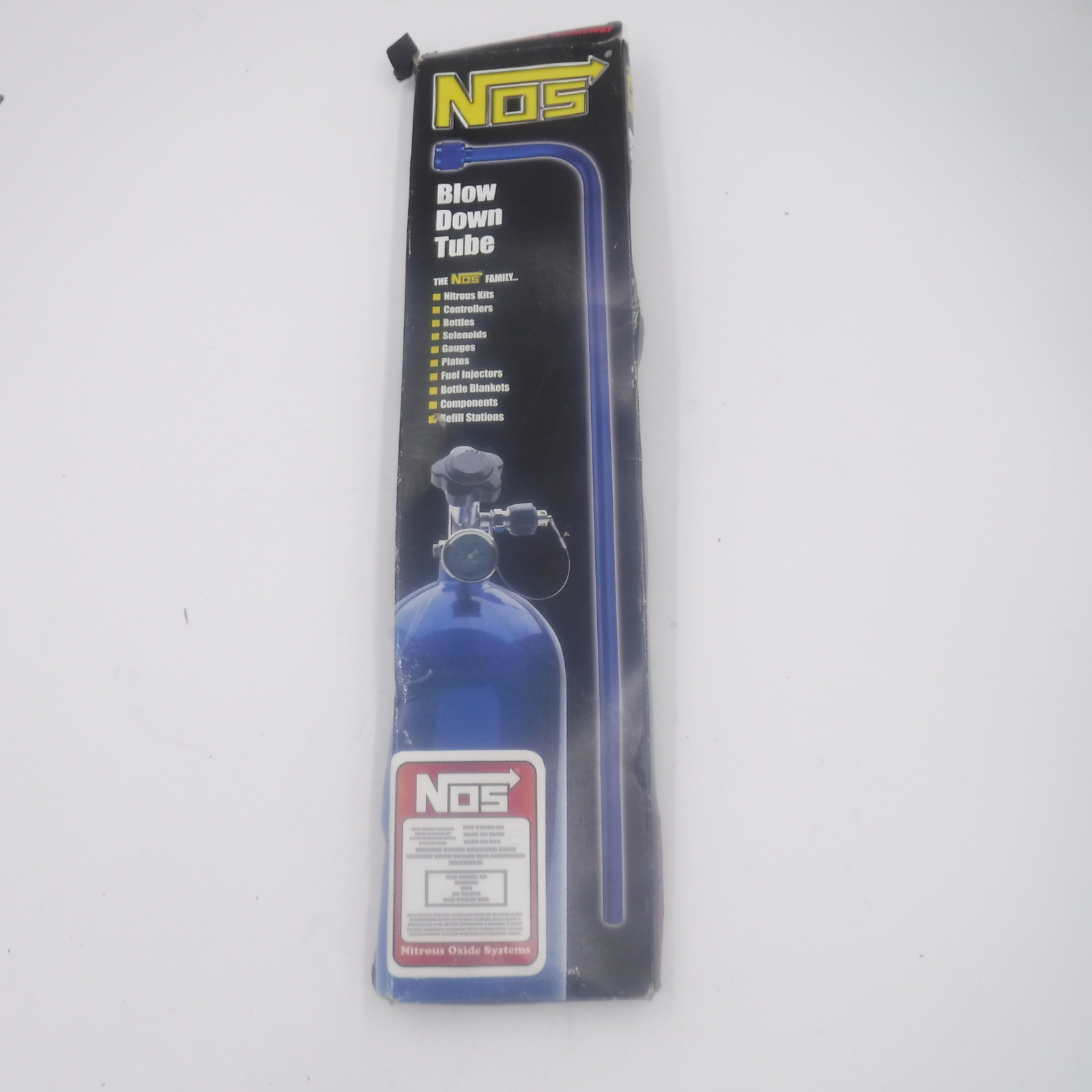 Nitrous Oxide Bottle Valve Blow Down Tube NOS 16160NOS Blue Aluminum eBay