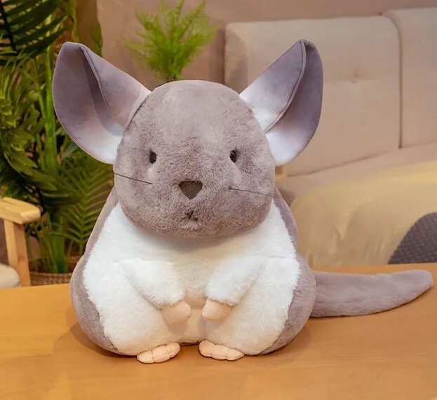 Gray Hamster 14 Inch Pillow Stuffed Animal Plush Toys Toddler Doll