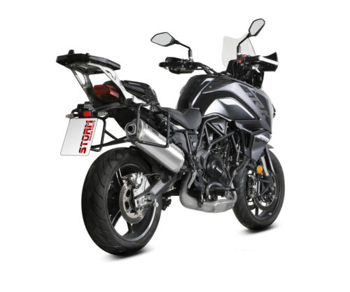 Scarico Storm by Mivv Oval acciaio inox per Benelli TRK 702 / X 2023 2025 - Picture 3 of 5