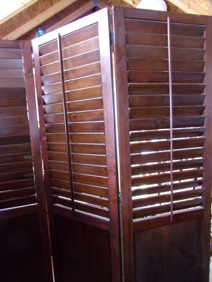 Rare Vintage Pier One Imports Solid Wood Room Divider - LOCAL PICKUP ONLY - Image 4 of 4