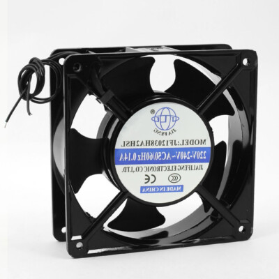 AC 220-240 V, 0,14 A, 2-adrig, Metallrahmen, Lüfter, 120 mm x 120 mm x 40 mm