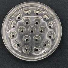 Clear Vintage Glass Flower Frog with Lip