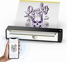 Wormhole Tattoo Stencil Printer Wireless Bluetooth Tattoo Printer with 2500maH