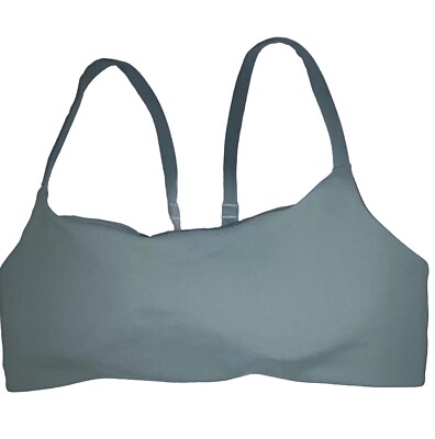 NWT LULULEMON SIZE 10 WUNDER TRAIN STRAPPY RACER A/B GREY EUCALYPTUS 