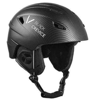 Black Crevice Streif Skihelm Snowboardhelm Schutzhelm In-Mould schwarz carbon