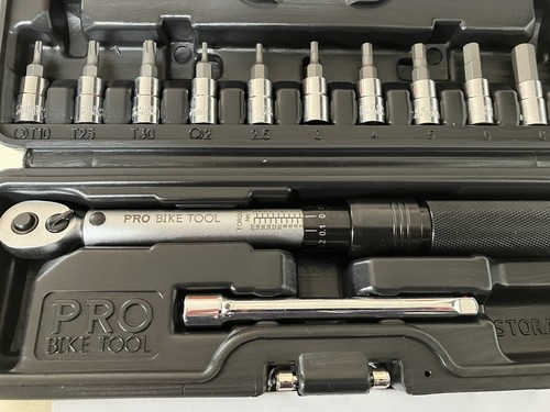 PRO BIKE TOOL 1/4 Inch Drive Click Torque Wrench Set – 2 to 20 Nm – New Unused - Picture 20 of 24