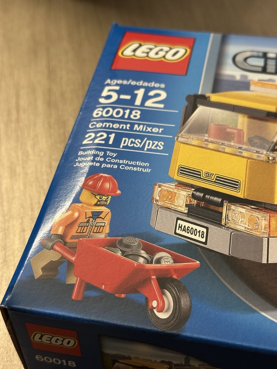 LEGO 60018 City Cement Mixer New Sealed - Box Slightly Distressed