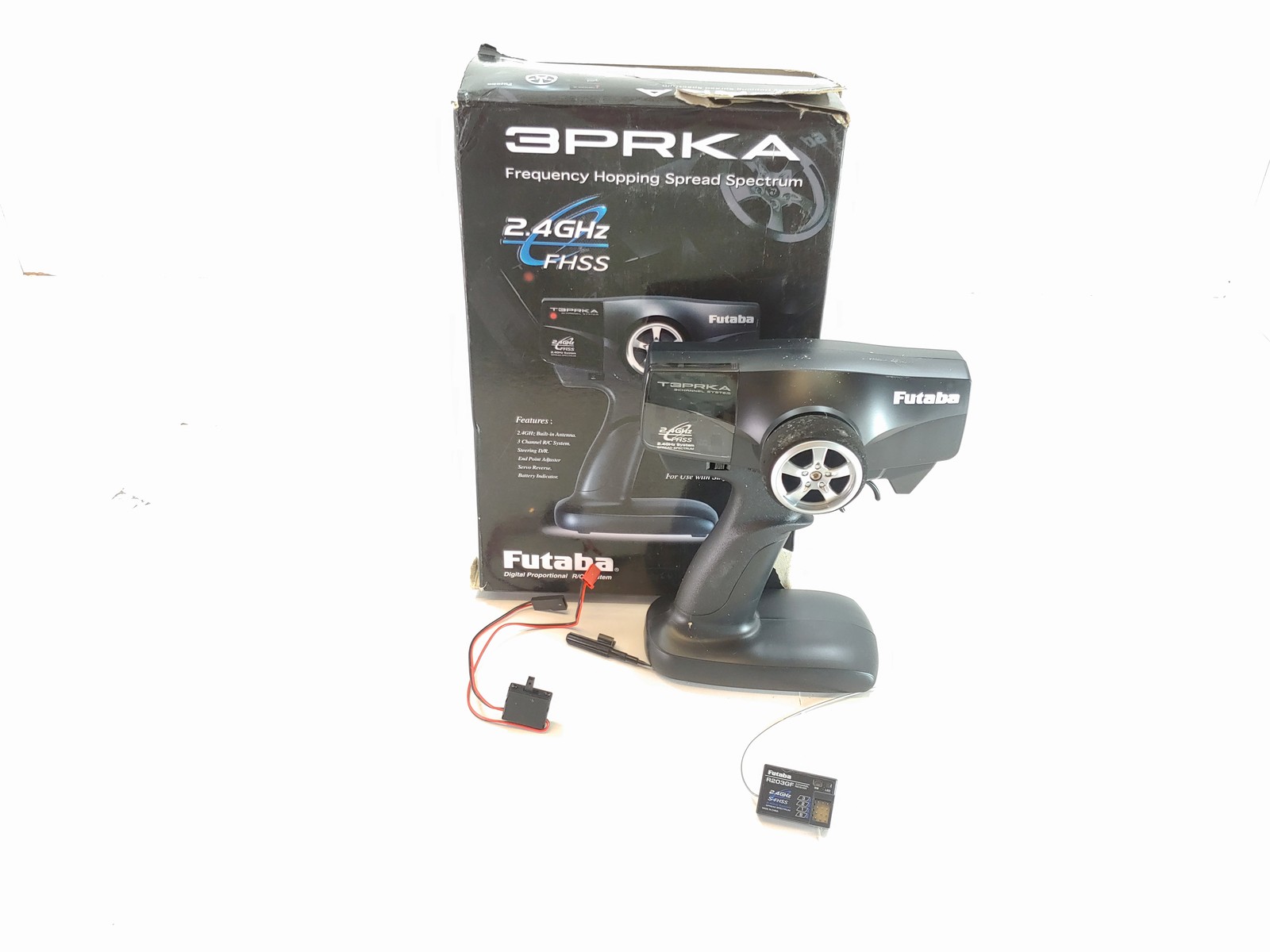 Futaba 3PRKA 3-Channel 2.4GHz Radio FHSS System w/ Futaba R203GF RX NEW OPEN