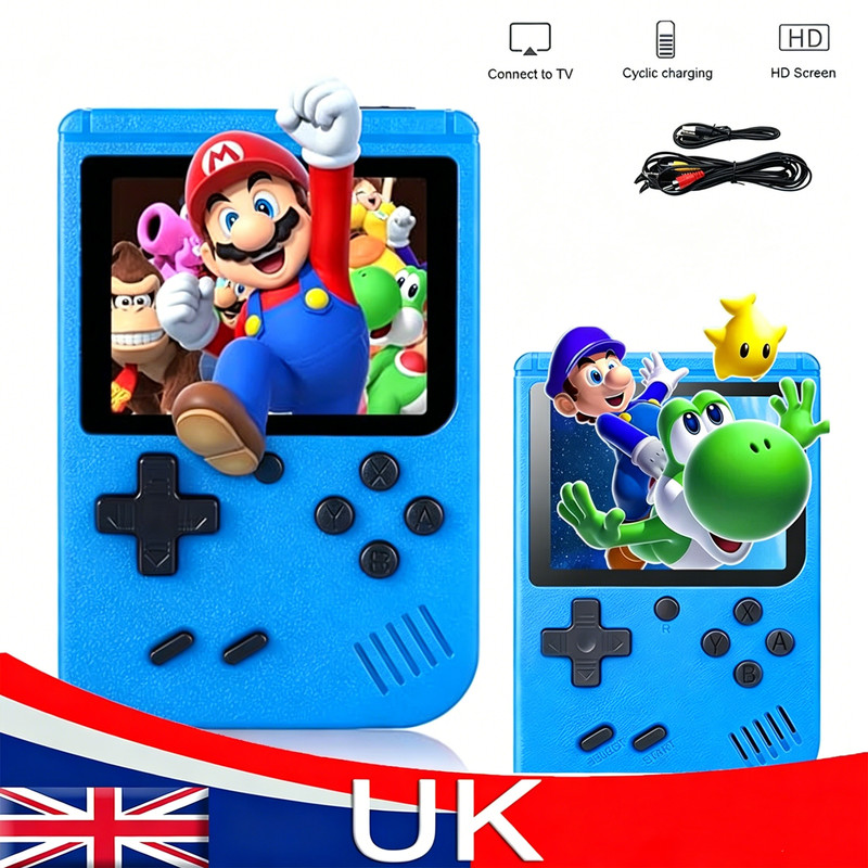 2PCS 500+ Classic Games Handheld Retro Video FC Game Console Player  Kids Adults