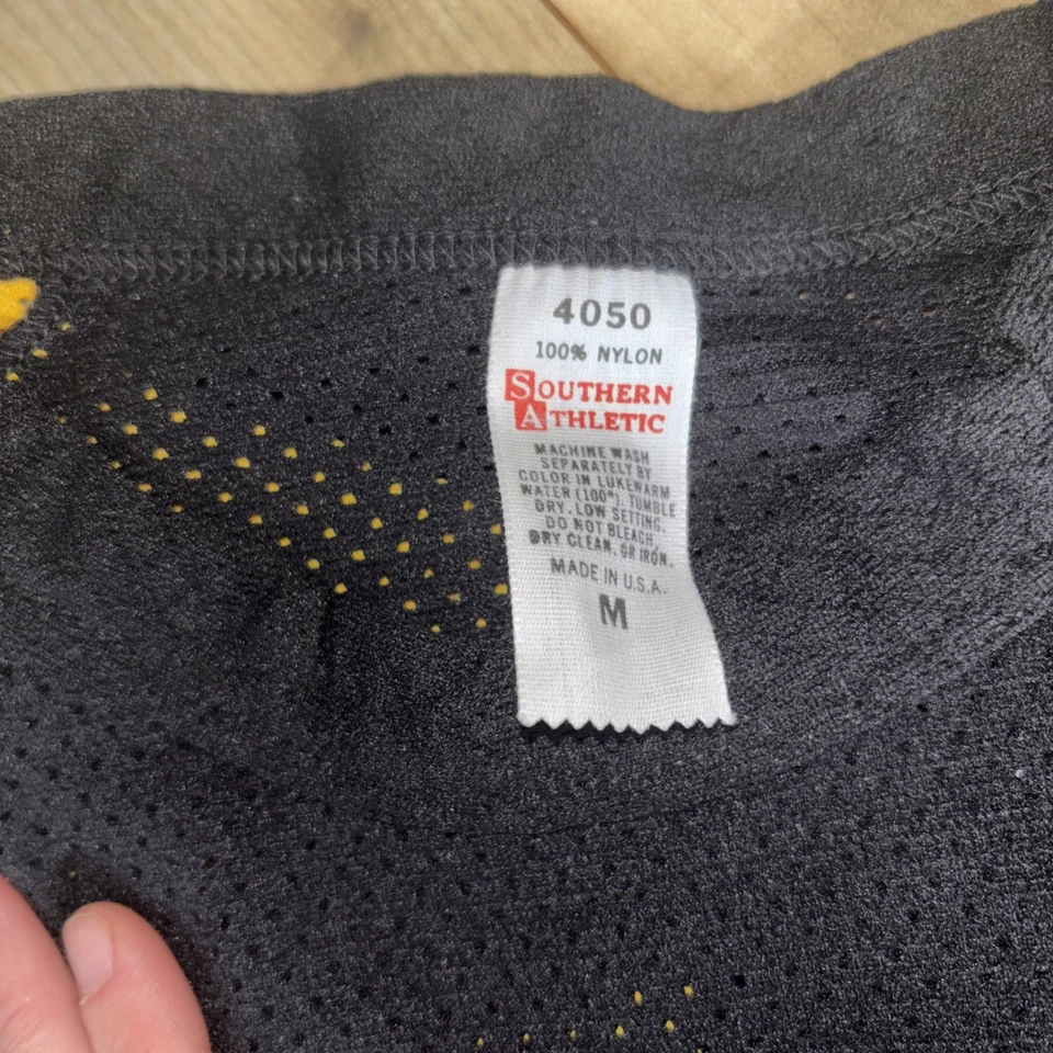 Lote De 3 Camisetas Para Hombre Southern Athletic Malla Negra/Dorada Hechas en EE. UU. 100% Nylon Med Foto 2 de 4