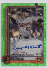 2025 Chrome Logofractor Edition Green Refractor 50/99 Chayce McDermott Auto 13ql
