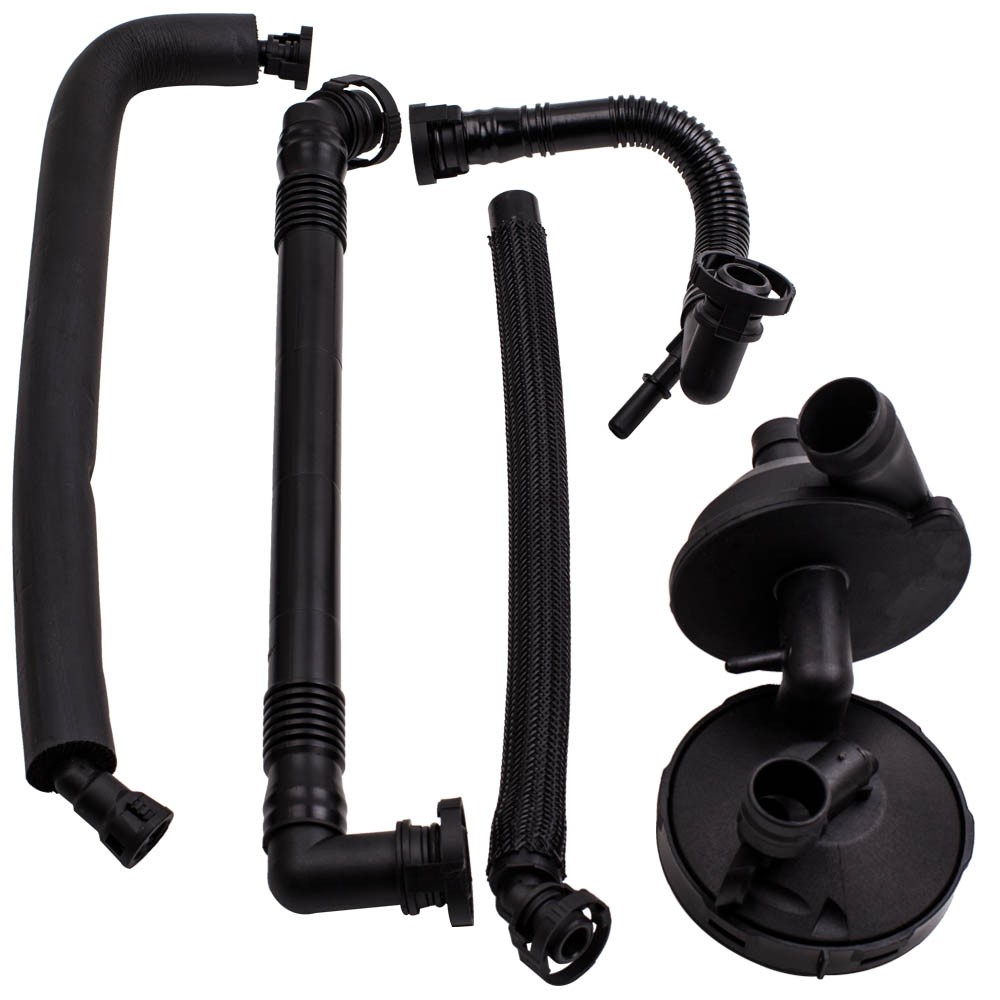 PCV Crankcase Vent Valve+Breather Hose Kit For BMW E46 325i 330i 11617501566