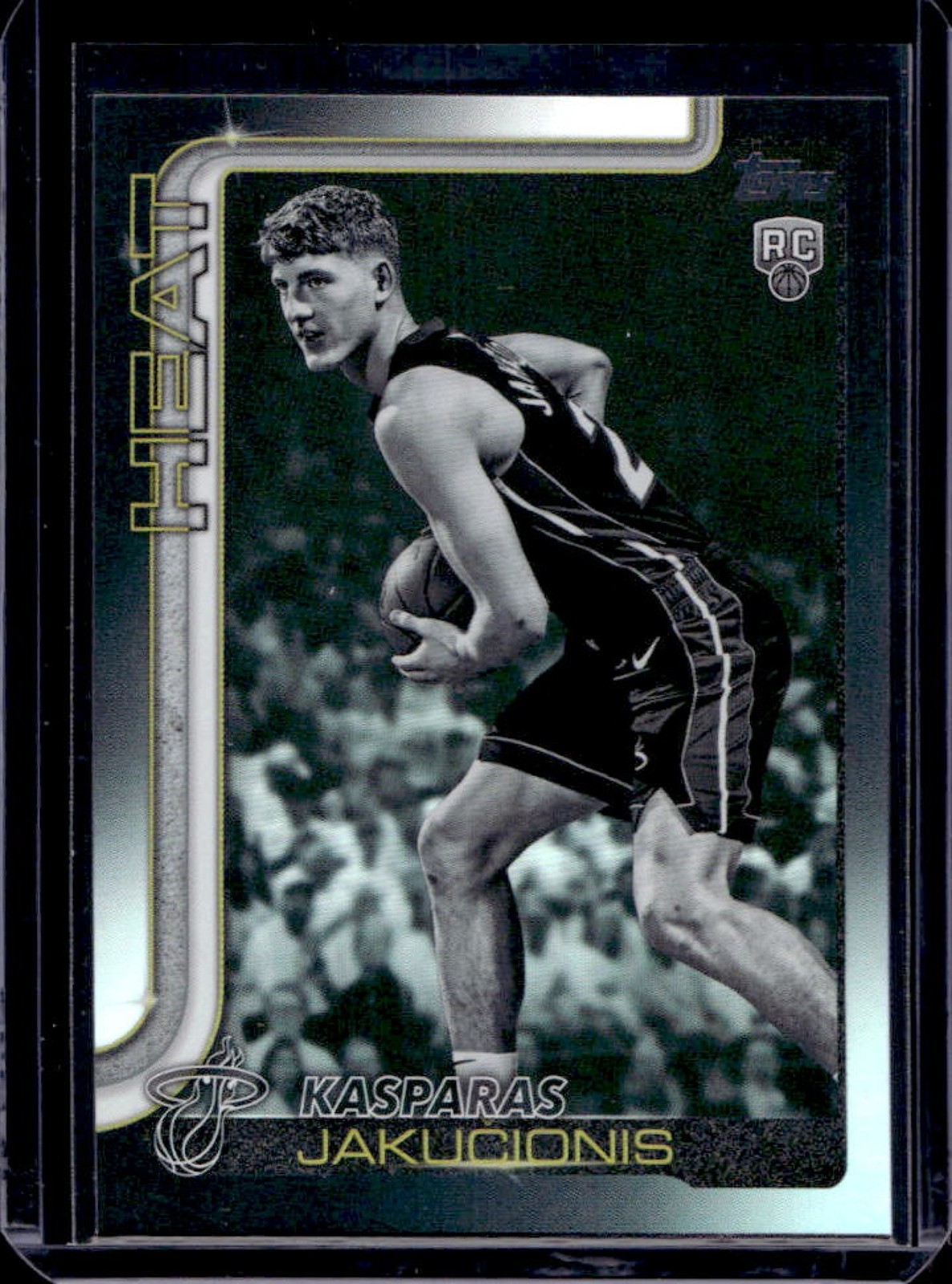 2025-26 Topps Kasparas Jakucionis Blackout Variation RC #220 Heat