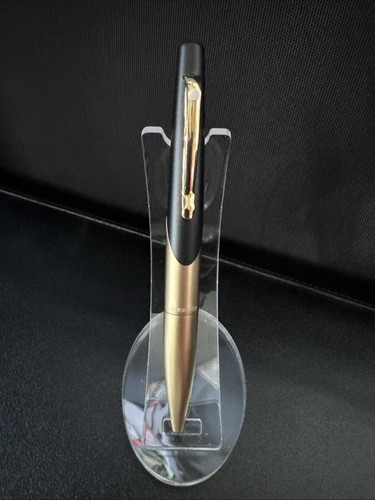 Sheaffer Vintage White Dot Intrique Matte Black & Gold Ball Pen No Box