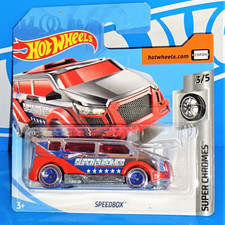 Hot Wheels 2019 International Short Card Super Chromes #22 Speedbox Chrome