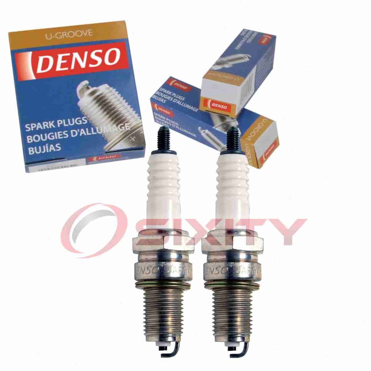 2 pc DENSO 4086 Standard U-Groove Spark Plugs for X22EPR-U9 91320 5129 se