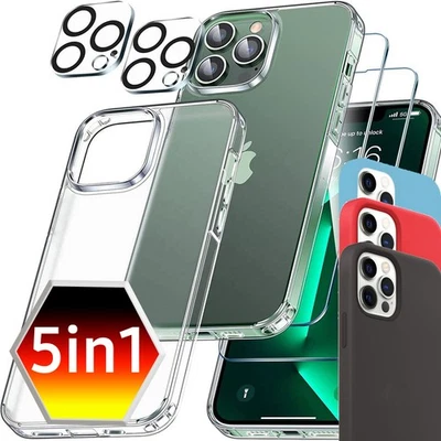 Handy Hülle Für iPhone 17 16 15 14 13 12 11 Pro Max Kamera Schutz Silikon Case - Bild 1 von 4