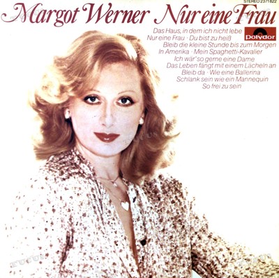 Margot Werner - Nur Eine Frau LP (VG+/VG+) '*
