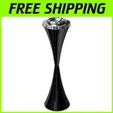 Elegant 24-Inch Windproof Standing Ashtray with Lid - Easy to Clean & Detachable