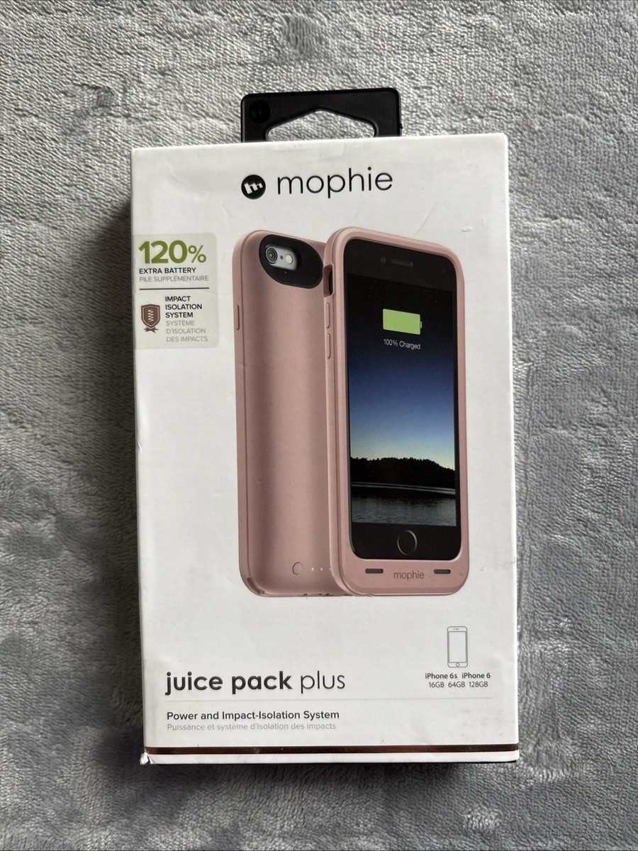 mophie Juice Pack Plus Rose Gold Battery Case iPhone 6/6s 3300mAh