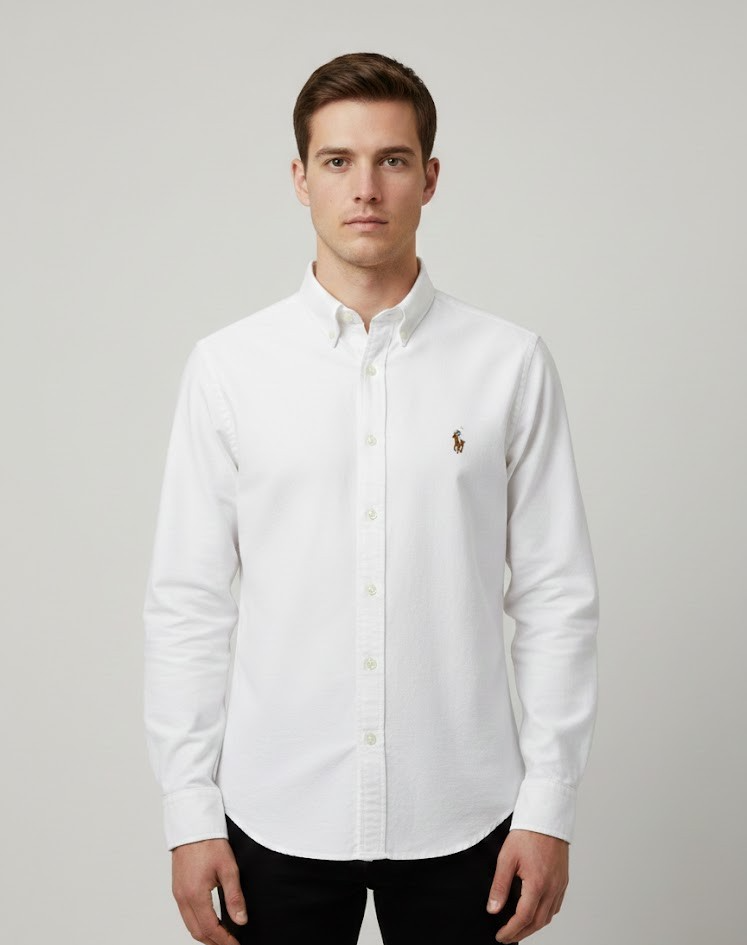 Polo Ralph Lauren White Oxford Shirt Classic Fit All Sizes Brand