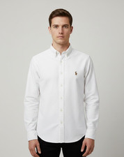 Polo Ralph Lauren White Oxford Shirt Classic Fit All Sizes Brand New