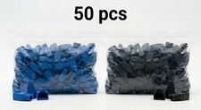 50pcs RJ45 Strain Relief Boot Blue Cat5e/Cat6 End Cap Ethernet Cable Plug Cover