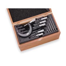 Starrett S436.1Cxrlz Micrometer Set, 0 To 6 In, 0.001 In