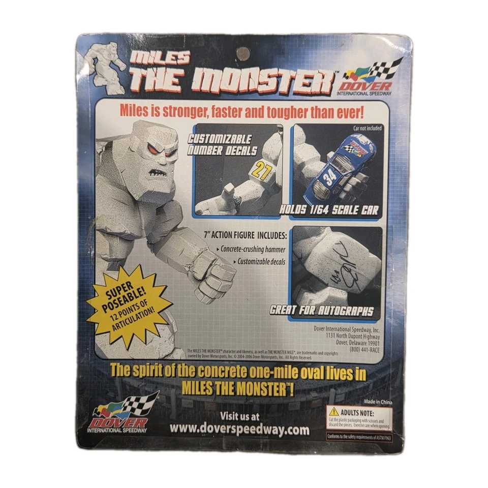 Figura firmada por Kurt Busch de Miles the Monster NASCAR + Multi Drivers Dover Foto 3 de 4