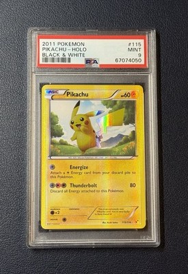2011 Pokemon Black & White Base Set Pikachu 115/114 PSA 9 Mint