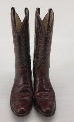 VINTAGE Acme Cowboy Boots Size 8.5  caiman  