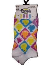 Peeps Ankle Socks Size 5-9.5 NWT What a fun way to celebrate Easter anytime