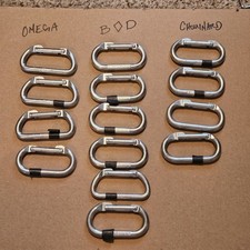 Carabiners-Vtg-Chouinard, Omega, Black Diamond