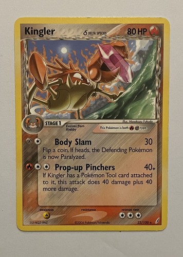 Pokemon - Kingler  22/100, Crystal Guardians