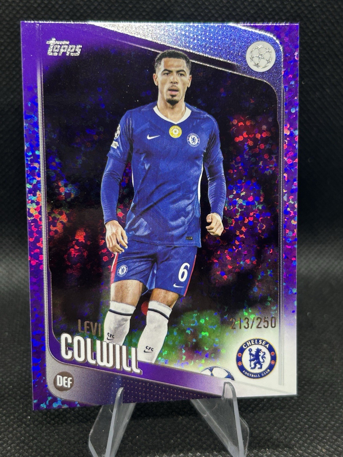2025-26 Topps UCC Levi Colwill Purple Foil /250 Chelsea #194