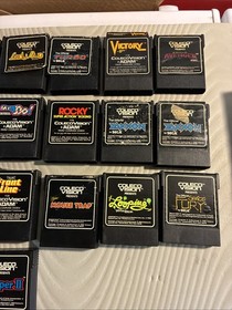 Coleco Vision Console 2 Controllers 25 Games Tested Please Read Vintage