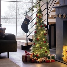 Home 4ft Pre Lit Pop Up Christmas Tree