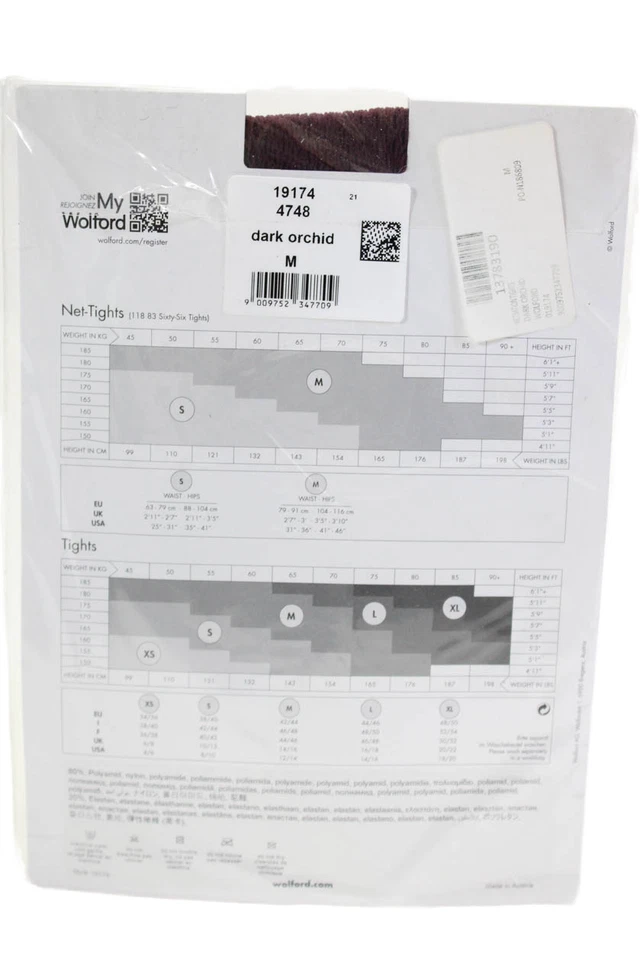 Wolford Mujer Texturizado Malla Apretado Marrón Talla M Foto 3 de 4