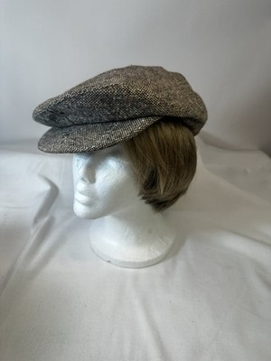 Vintage TOTES Rain Rolls Right Off Newsboy HAT Cabbie CAP Size L  made in USA